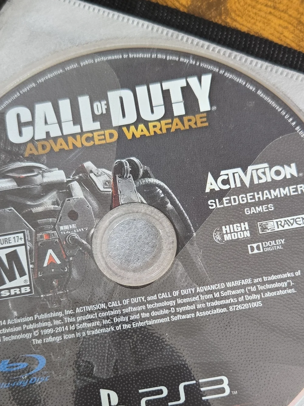 Call of Duty: Advanced Warfare (Black) - PS3 Game Disc